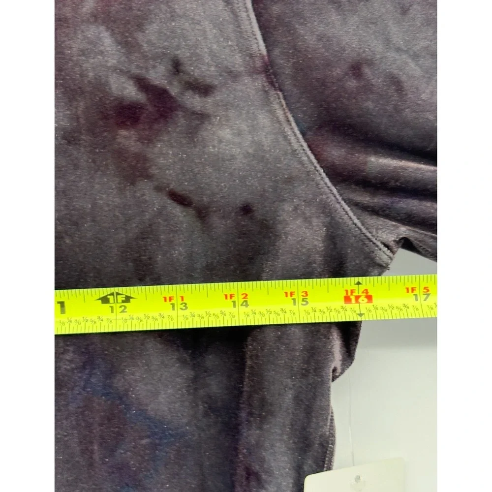 New Lululemon Crop Top All Aligned Mock Neck Velour Interstellar Gray Galaxy 6‎